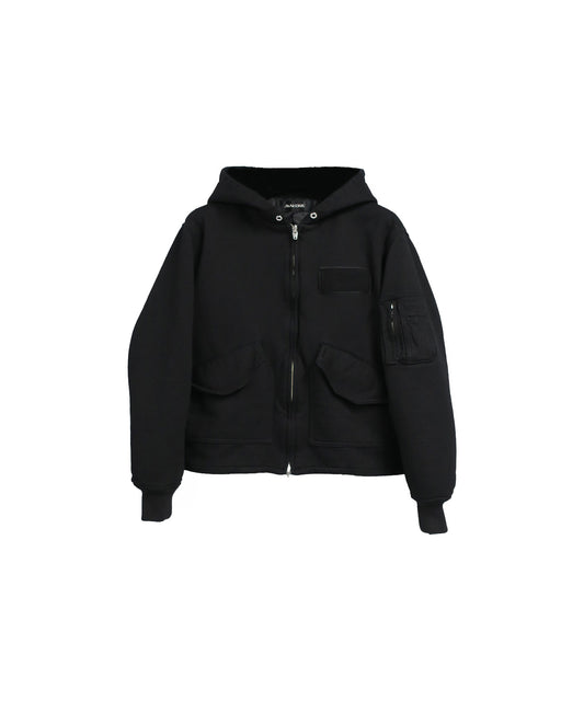 【SAMPLE】HARD COMPACT SWEAT FLIGHT JACKET/ BLACK