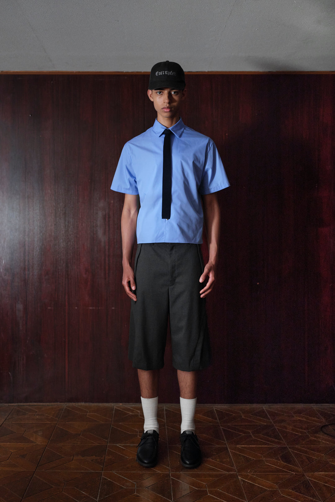 【RE-STOCK】BROAD CLOTH SHORT SLEEVE SHIRTS / L.BLUE