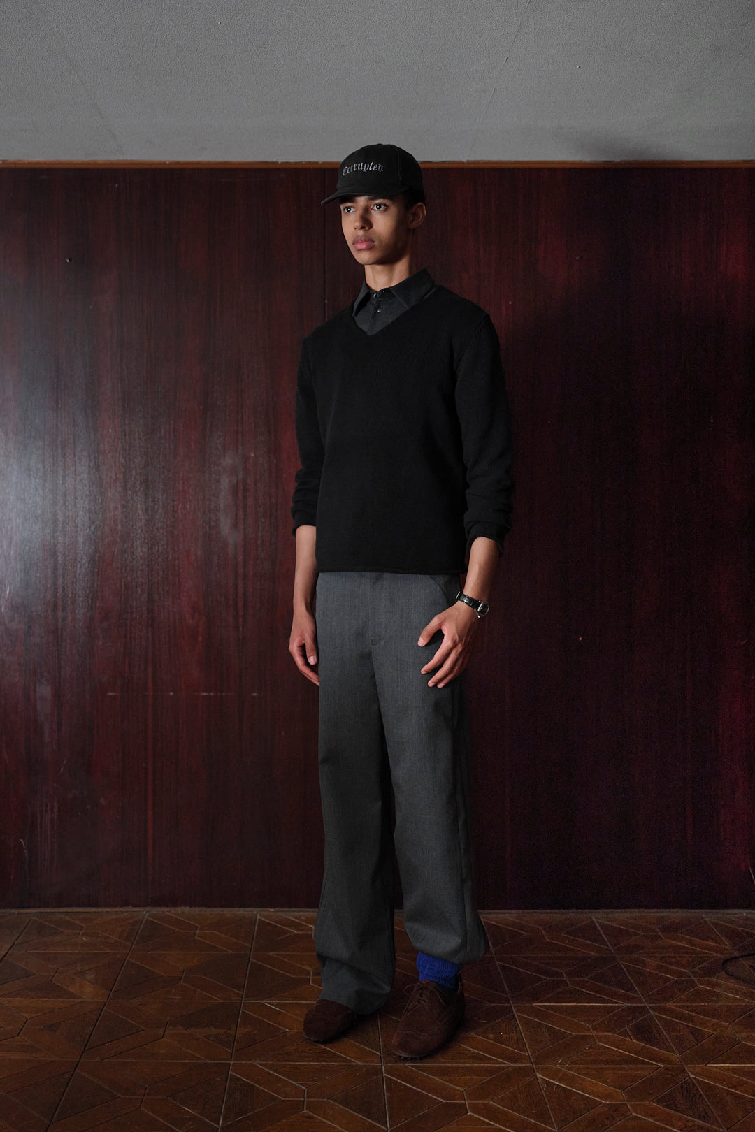 STREAMLINED CONVERTIBLE HEM TROUSERS/ GRAY