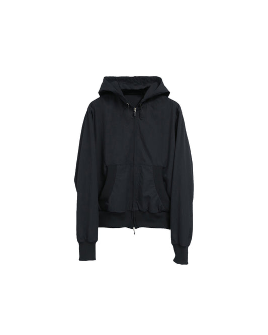 【SALE】WATERPROOF COMPACT W ZIP HOODIE/ BLACK