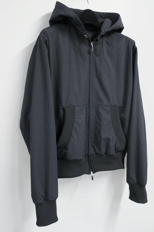 【SALE】WATERPROOF COMPACT W ZIP HOODIE/ BLACK