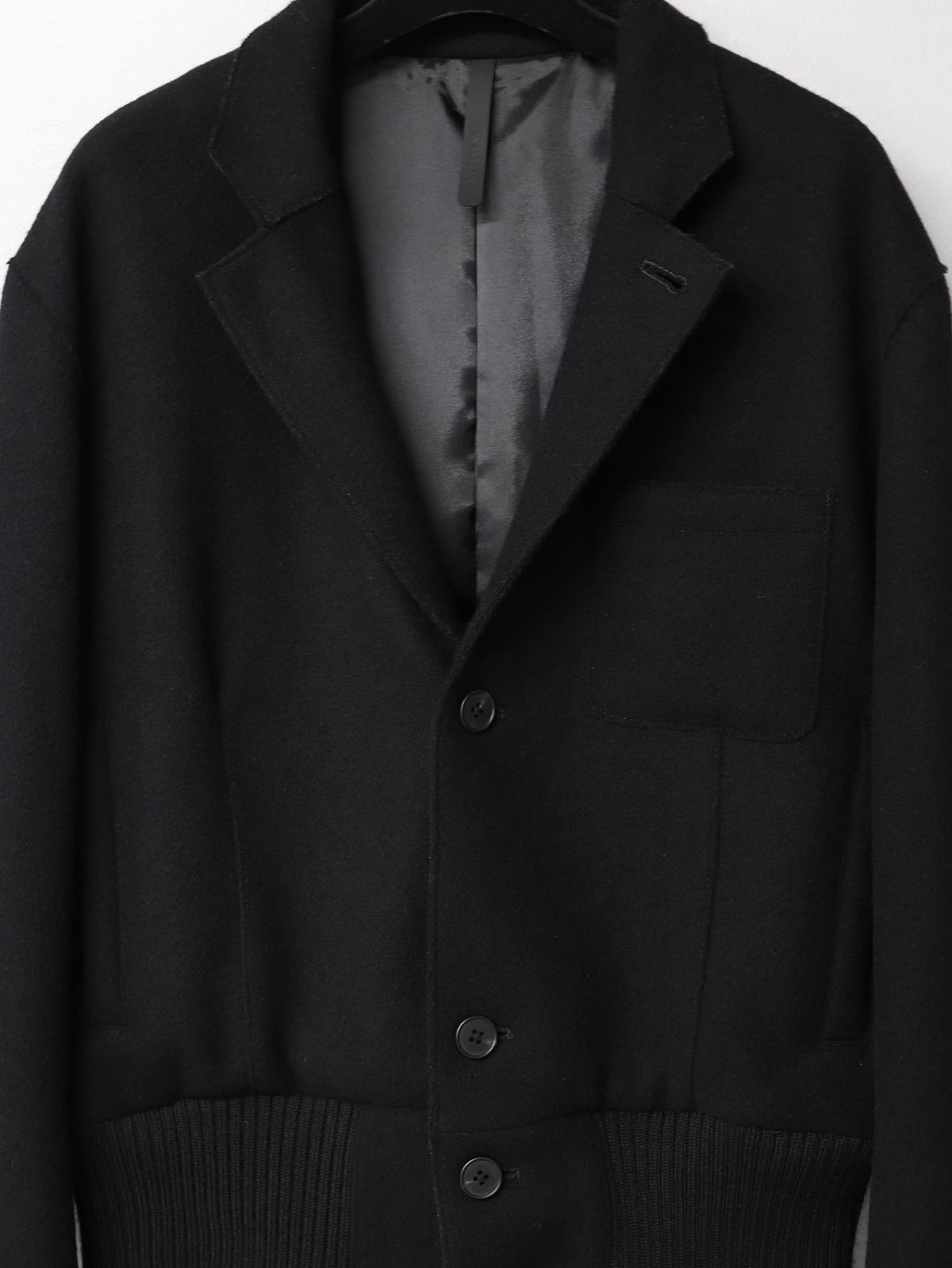 LUX WOOL 2WAY JACKET/ BLACK