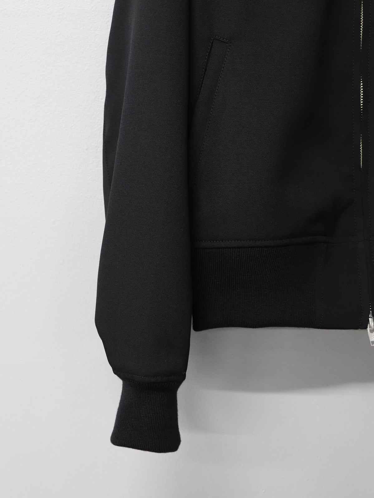 AF SHEEP COLLAR HARU-KING TWILL WOOL BLOUSON/ BLACK