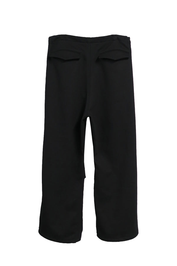 HARD COMPACT SEWAT TROUSERS / BLACK