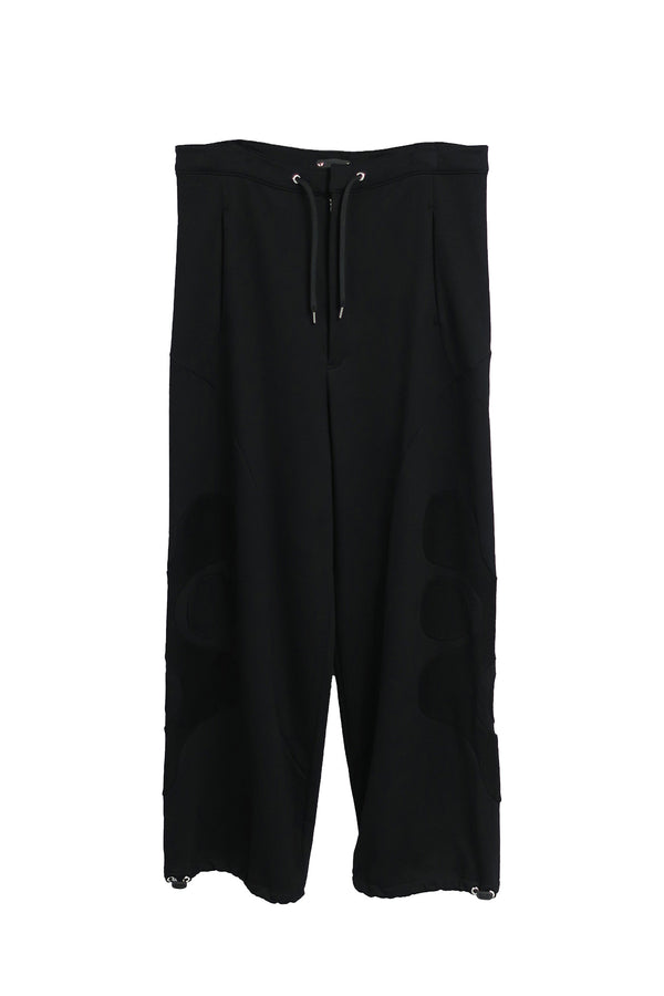 AVA WATAR  DEFORMATION TROUSERS / BLACK