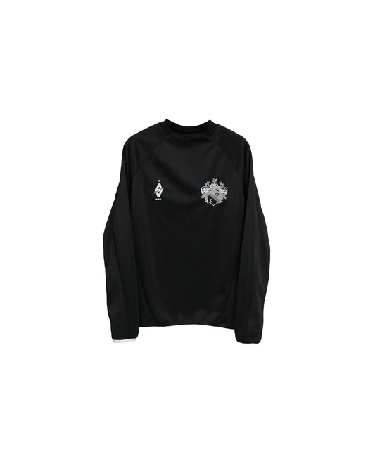 【SALE】A G J WARM UP  LONG SLEEVE SHIRTS （POLYESTER）/ BLACK