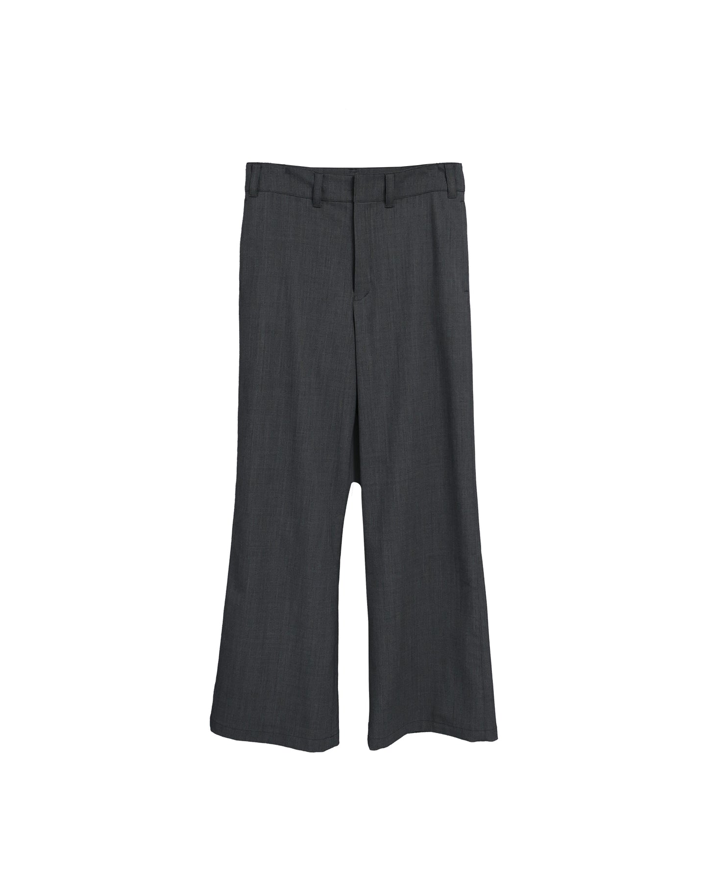 FLEX GABARDINE BOOT CUT TROUSERS / D-GRAY