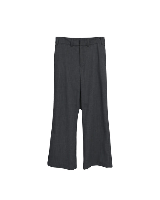 FLEX GABARDINE BOOT CUT TROUSERS / D-GRAY
