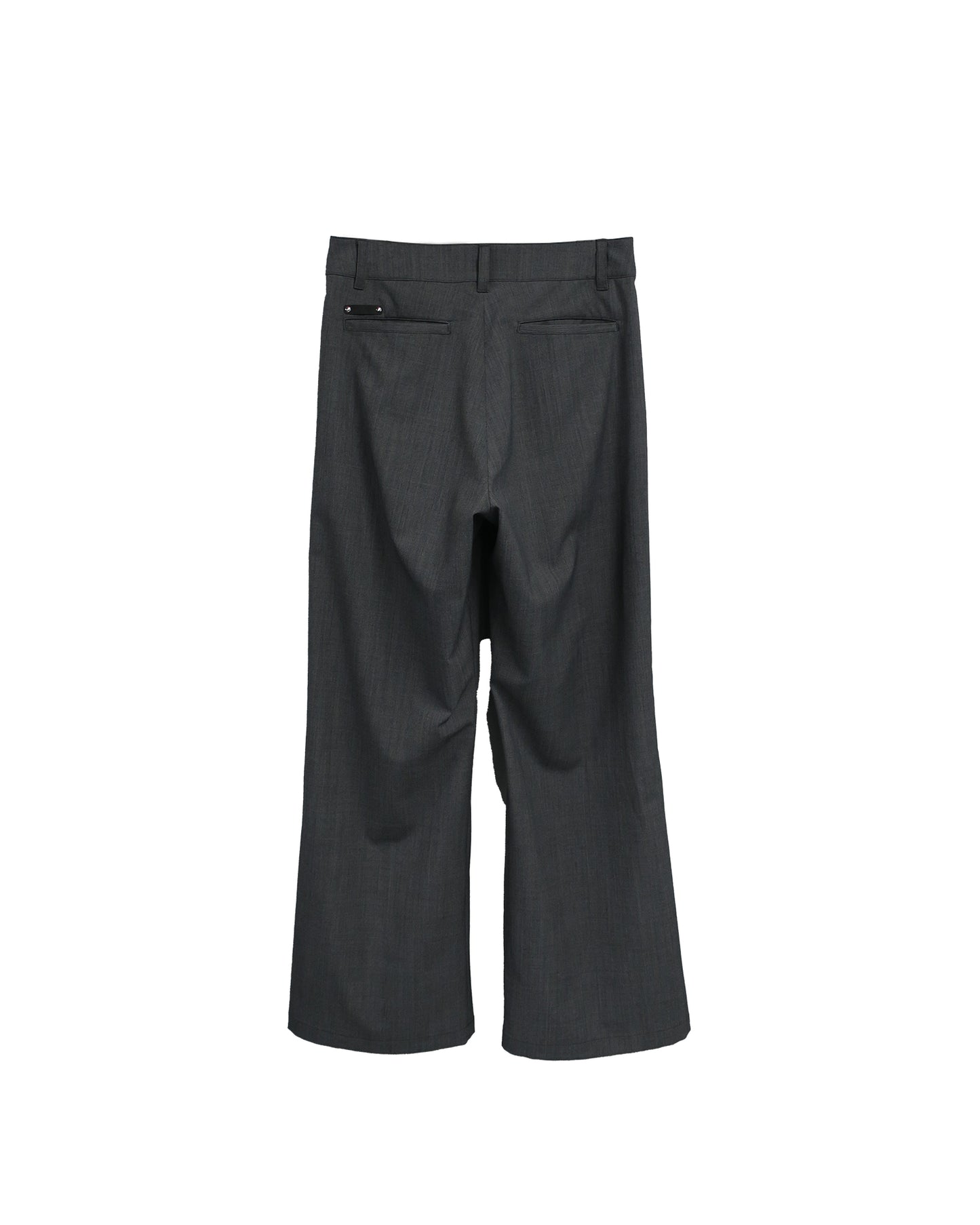 FLEX GABARDINE BOOT CUT TROUSERS / D-GRAY