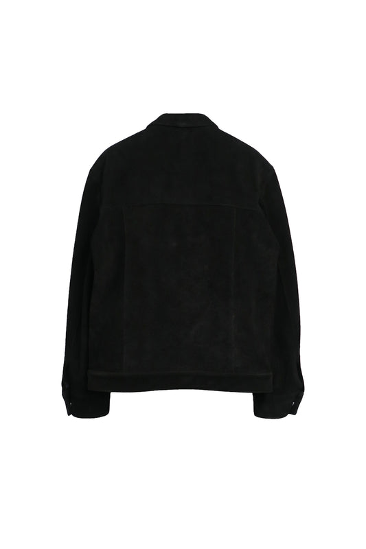 SUEDE MODERN IKE JACKET / BLACK