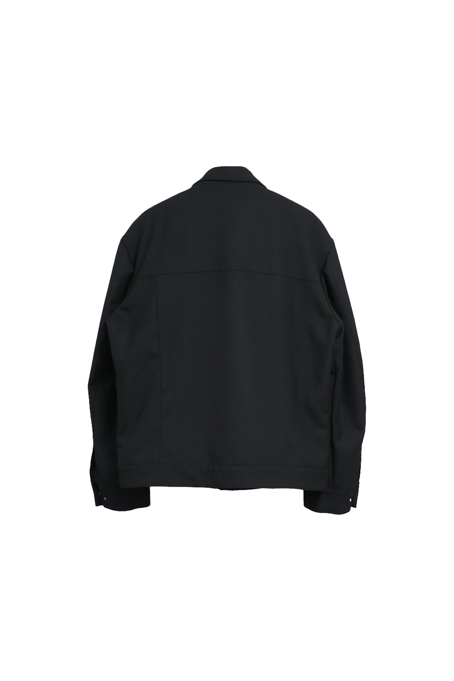 GABERDINE WOOL MODERN  IKE JACKET / BLACK