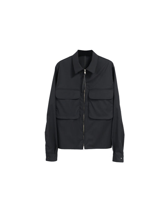 S120 WOOL SOLOTEX ZIP JACKET / BLACK