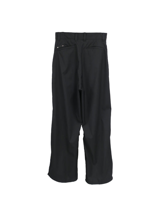 S120 WOOL SOLOTEX  65 TROUSERS / BLACK