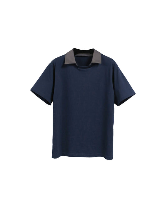 DOCKING  COLLAR TEE / NAVY