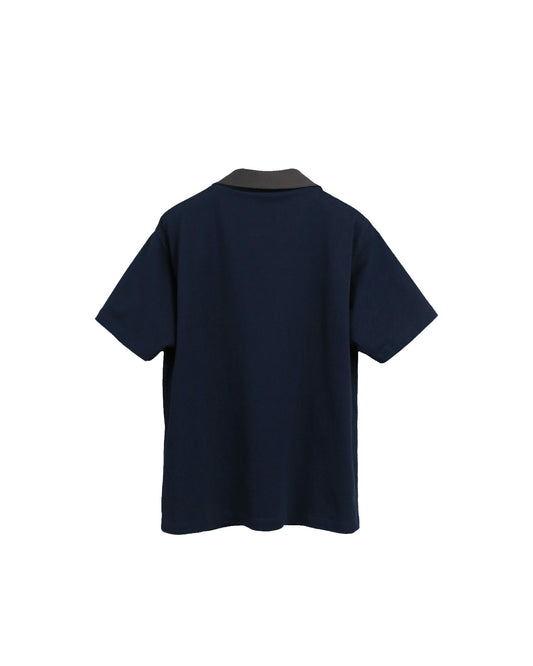 DOCKING  COLLAR TEE / NAVY