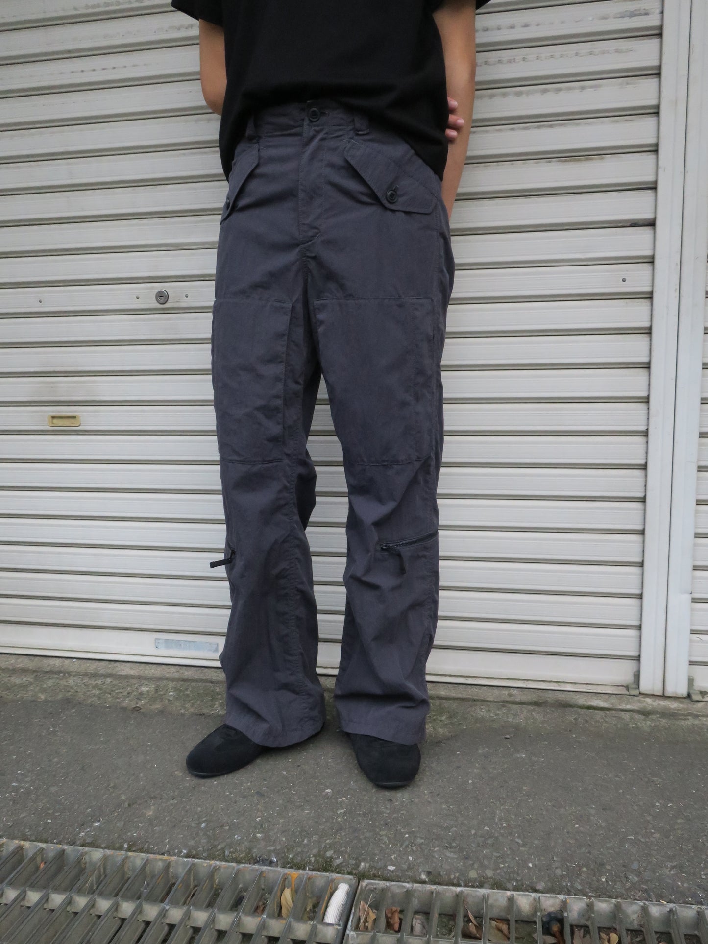 M65 PARACHUTE BOOTS CUT TROUSERS/ CHARCOAL GRAY