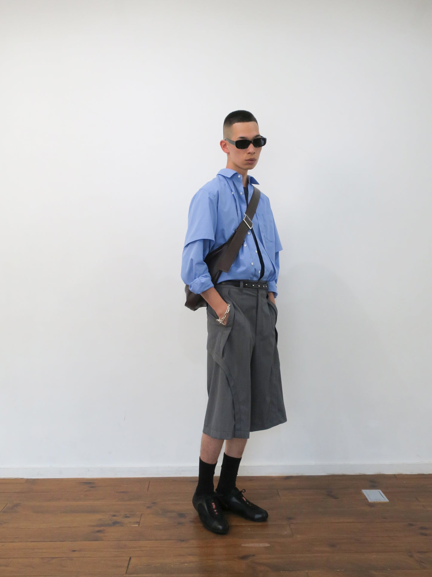 GIMMICK LAYRED IVY SHIRTS/ BLUE