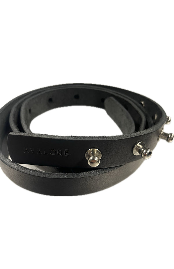 5GIS COW LEATHER BELT / BLACK