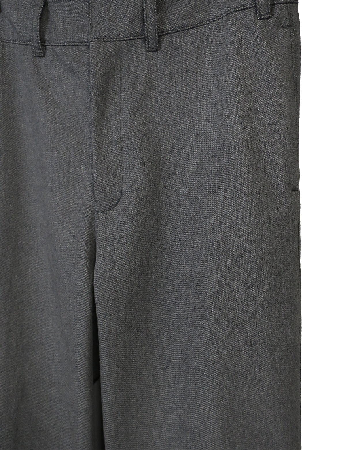 11oz WASHED DENIM  BOOTS CUT TROUSERS / D-GRAY