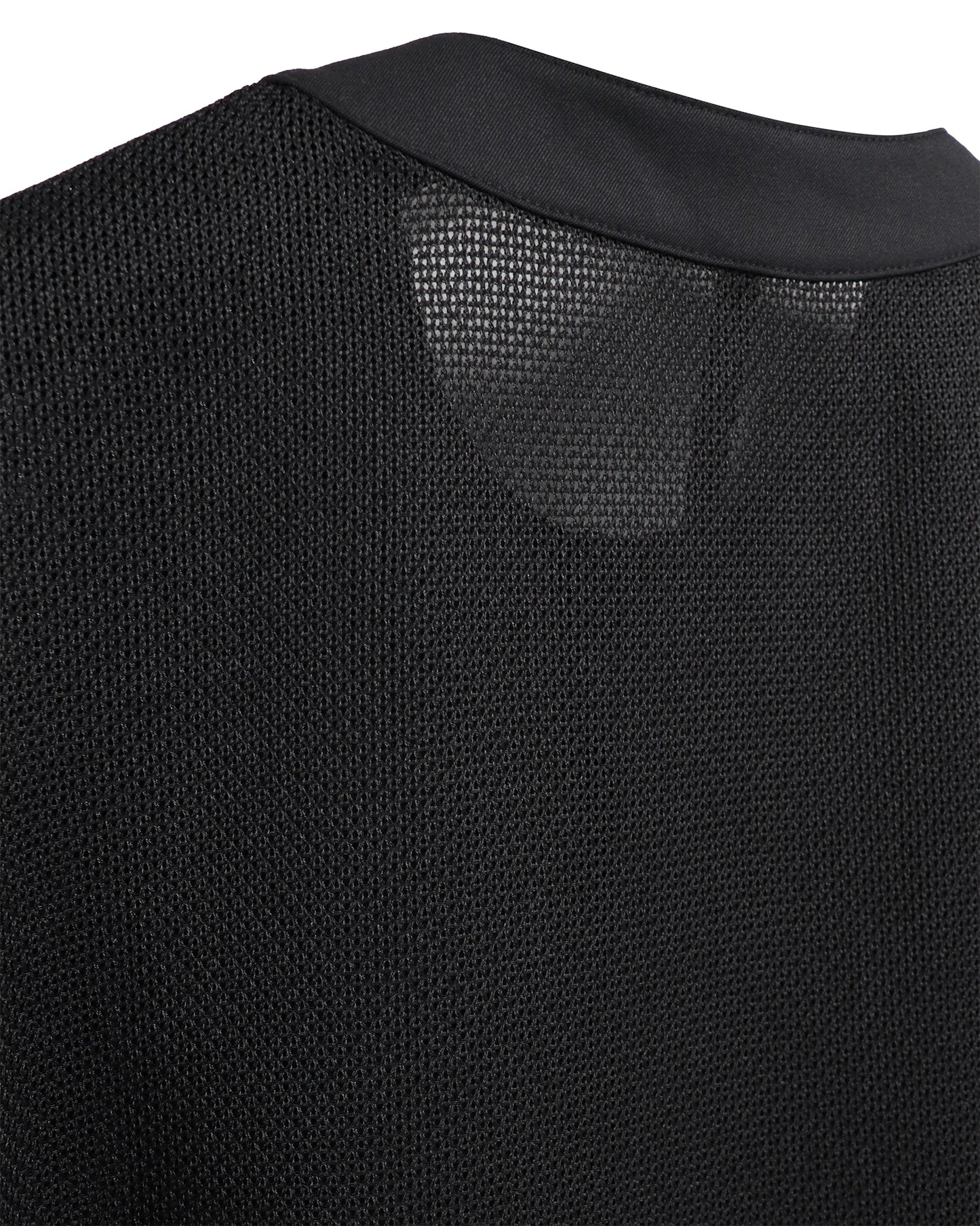 STRUCTURE LENO CLOTH CARDIGAN/ BLACK