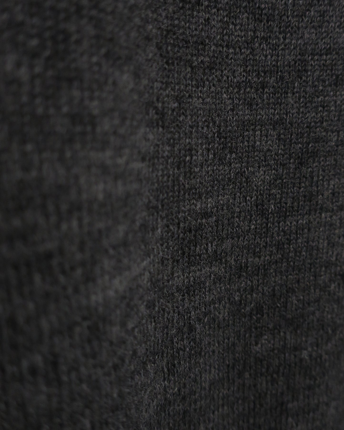 【LIMITED】LUX RIBLESS CROPPED 100%WOOL KNIT / GRAY