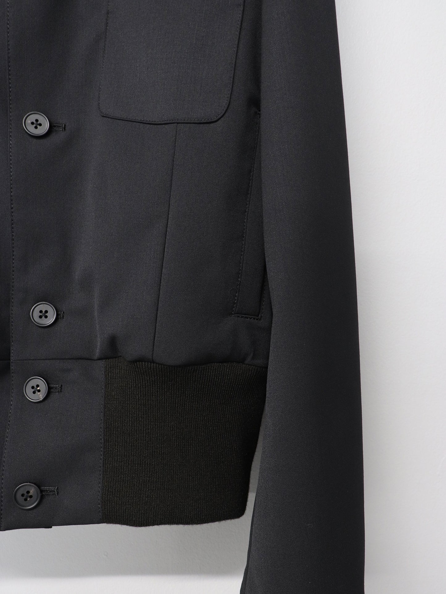 ACE OF SPADES GABARDINE JACKET/ BLACK