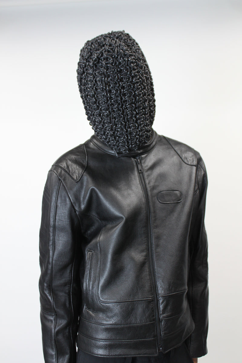 COWLEATHER FTNG RIDERS JACKET / BLACK