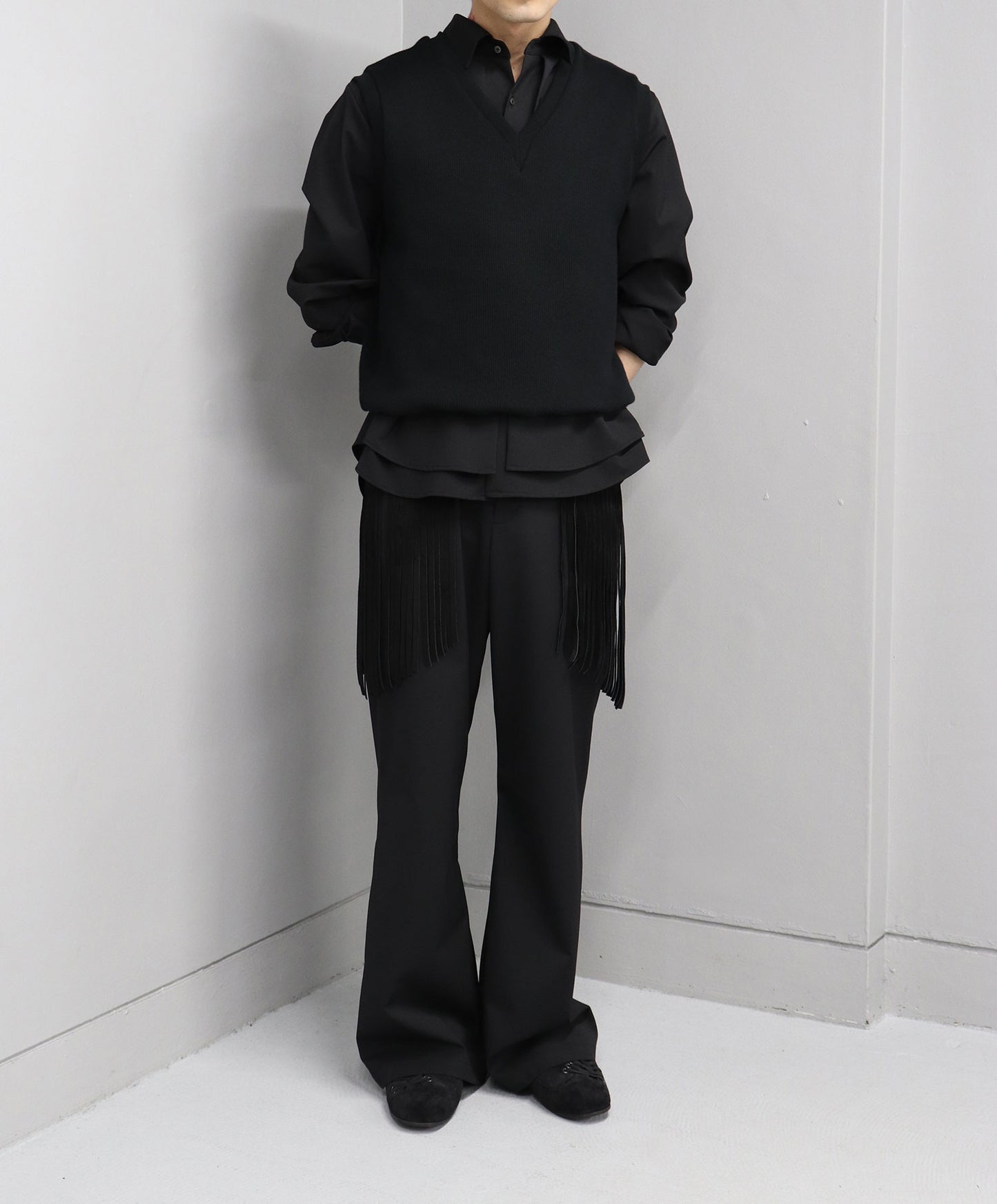 【LIMITED QUANTITY】LEMMY’S MIDNIGHT FRINGE TROUSERS/ SUEDE ver.