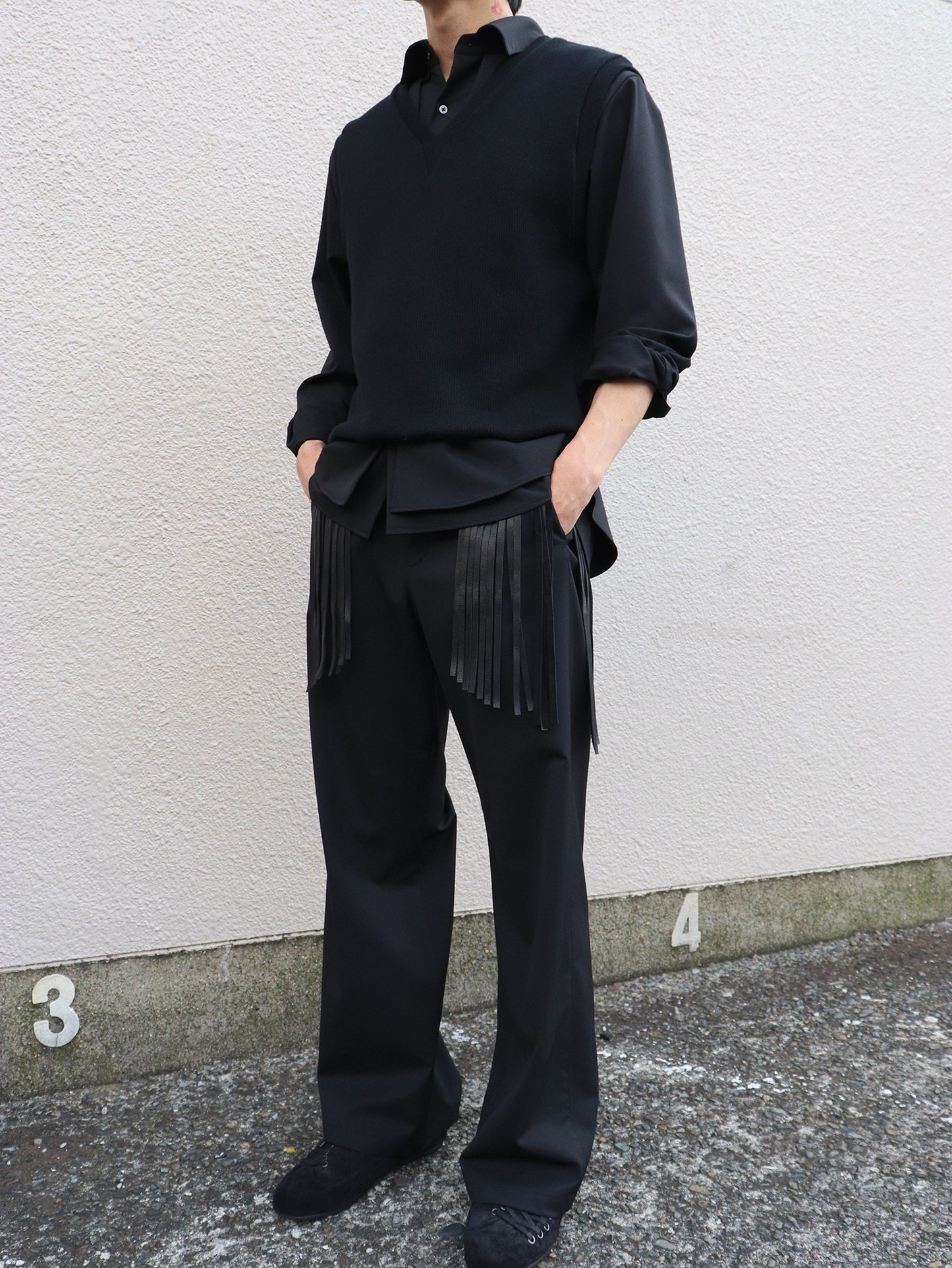 【LIMITED QUANTITY】LEMMY’S MIDNIGHT FRINGE TROUSERS/ LEATHER ver.