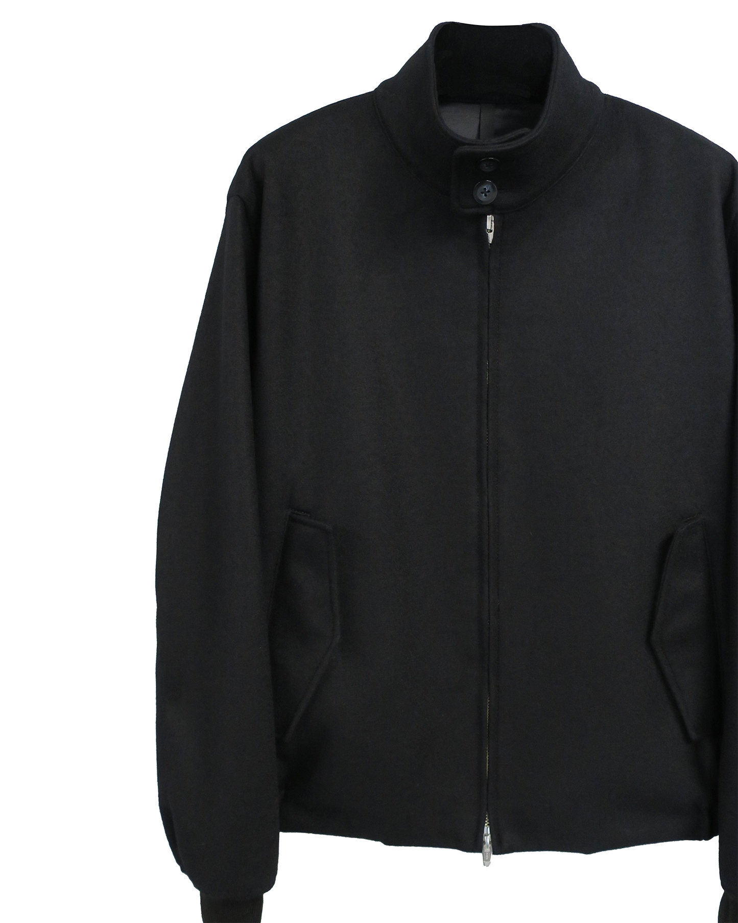 WOOL SMOOTH SWING TOP/ BLACK