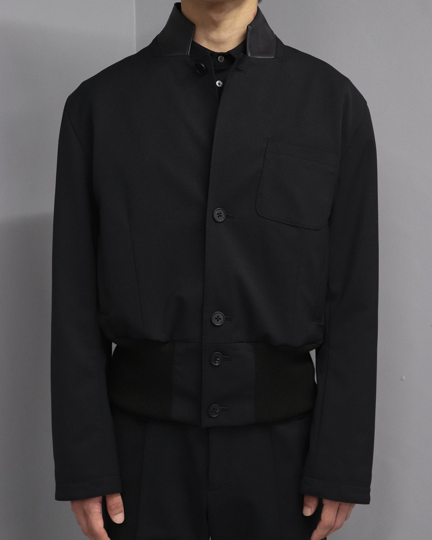 ACE OF SPADES GABARDINE JACKET/ BLACK