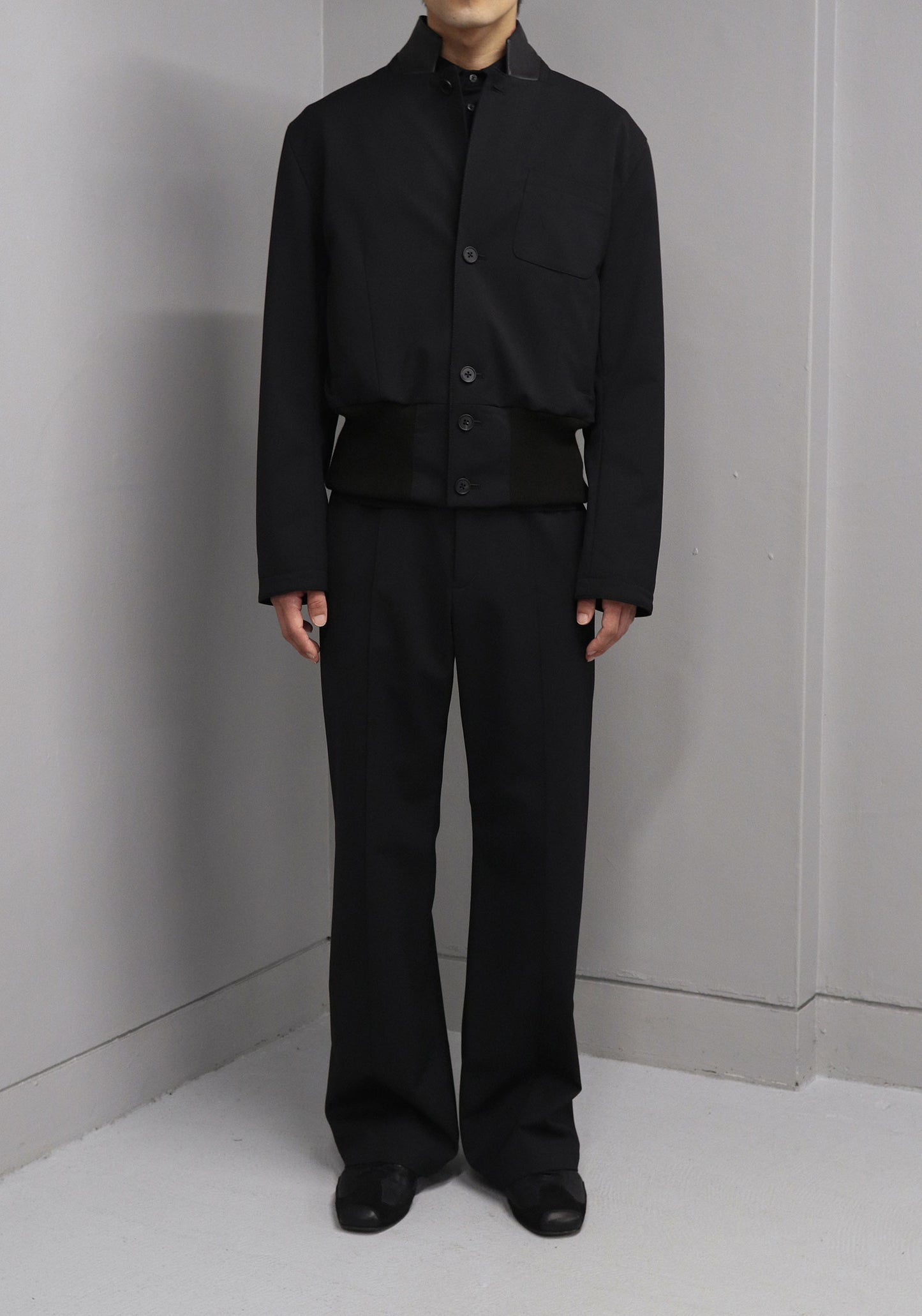 ACE OF SPADES GABARDINE JACKET/ BLACK