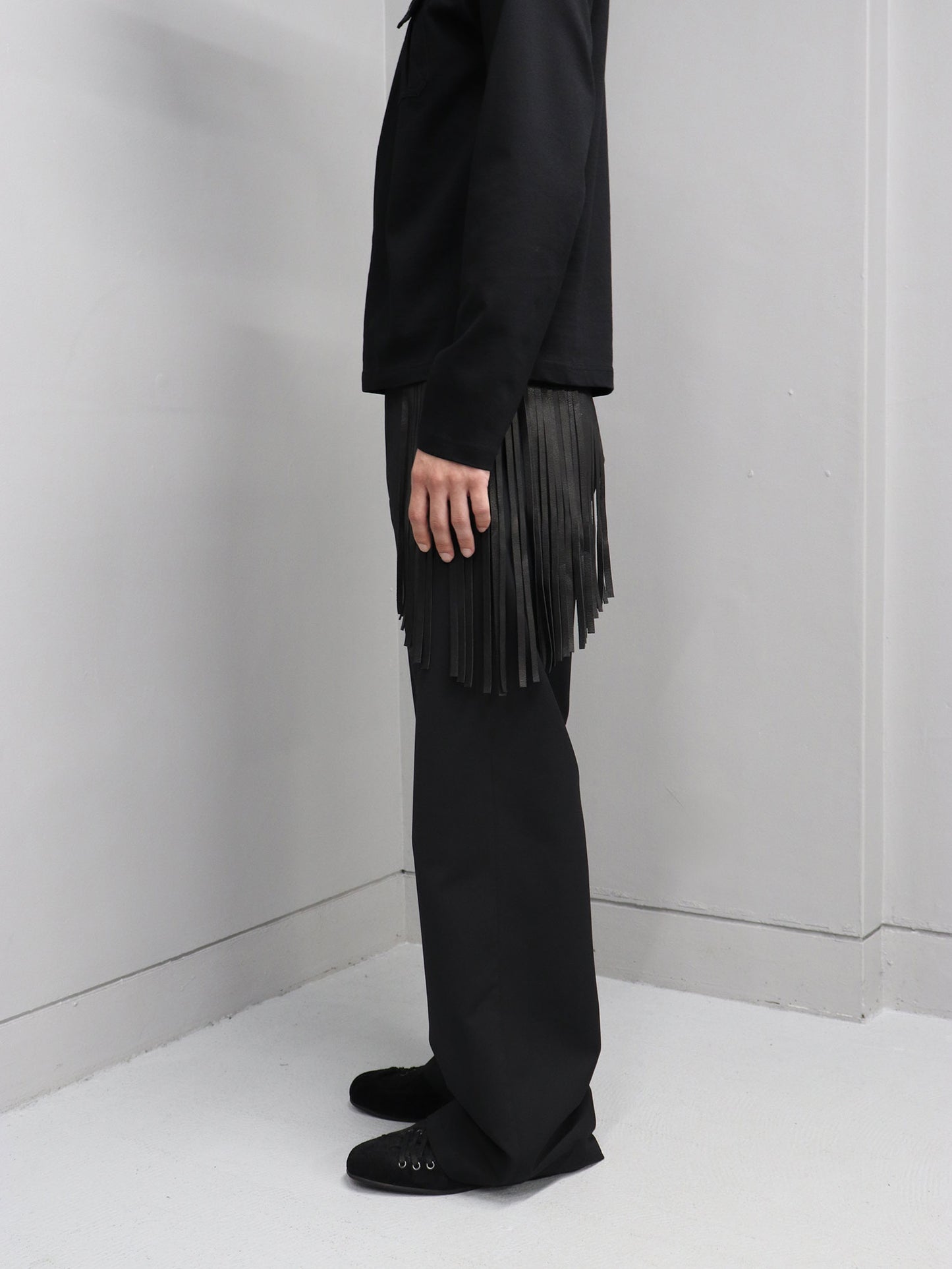 【LIMITED QUANTITY】LEMMY’S MIDNIGHT FRINGE TROUSERS/ LEATHER ver.