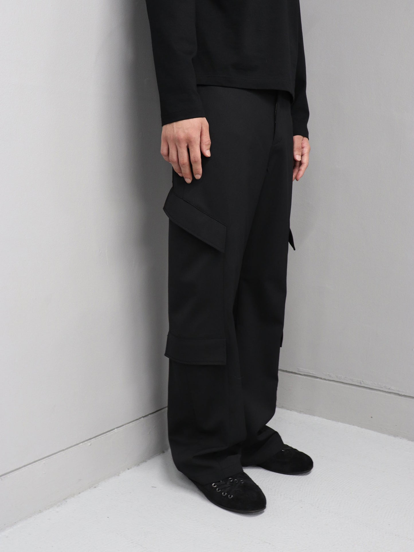 STRUCTURED UTILITY TROUSERS (UPDATED) / BLACK