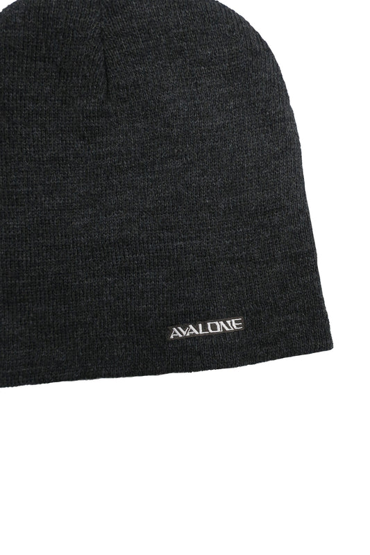 AVALONE LOGO BEANIE / CHARCOAL