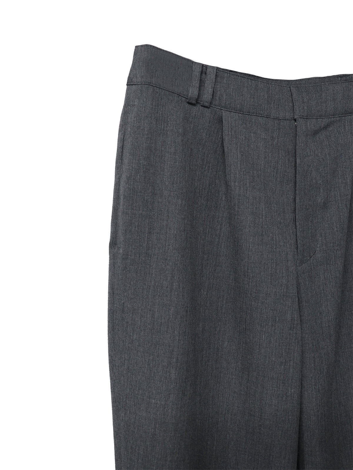 DOUBLE LOOP HARU-KING TWILL TROUSERS / GRAY