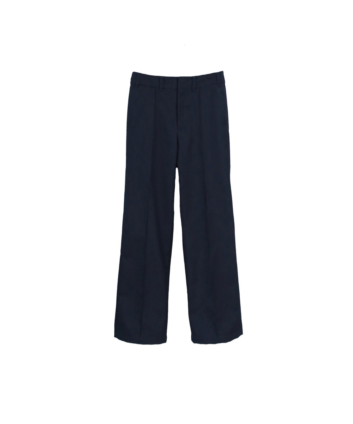 TRADITIONAL GABARDINE PIN-TUCK TROUSERS / NAVY