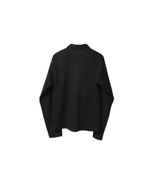 LEMMY’S DARK JERSEY LONG SLEEVE POLO/ BLACK