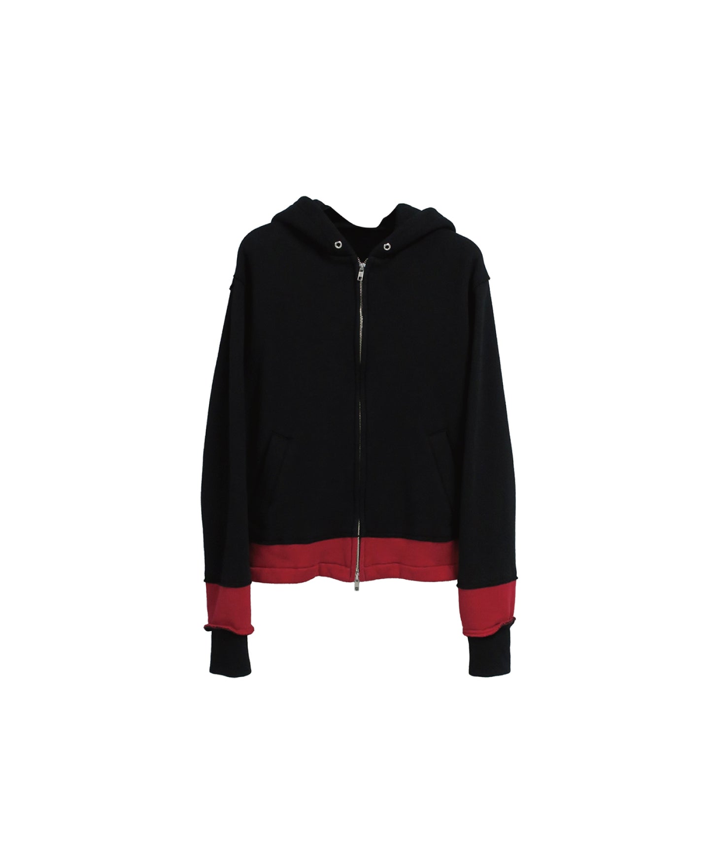 RAVEN BLOOD THUMBHOLE HOODIE/ BLACK