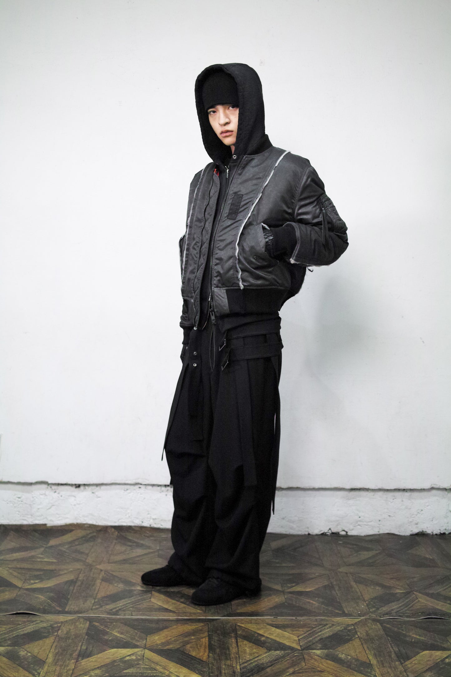 65 DETACHABLE HARNESS TROUSERS / BLACK
