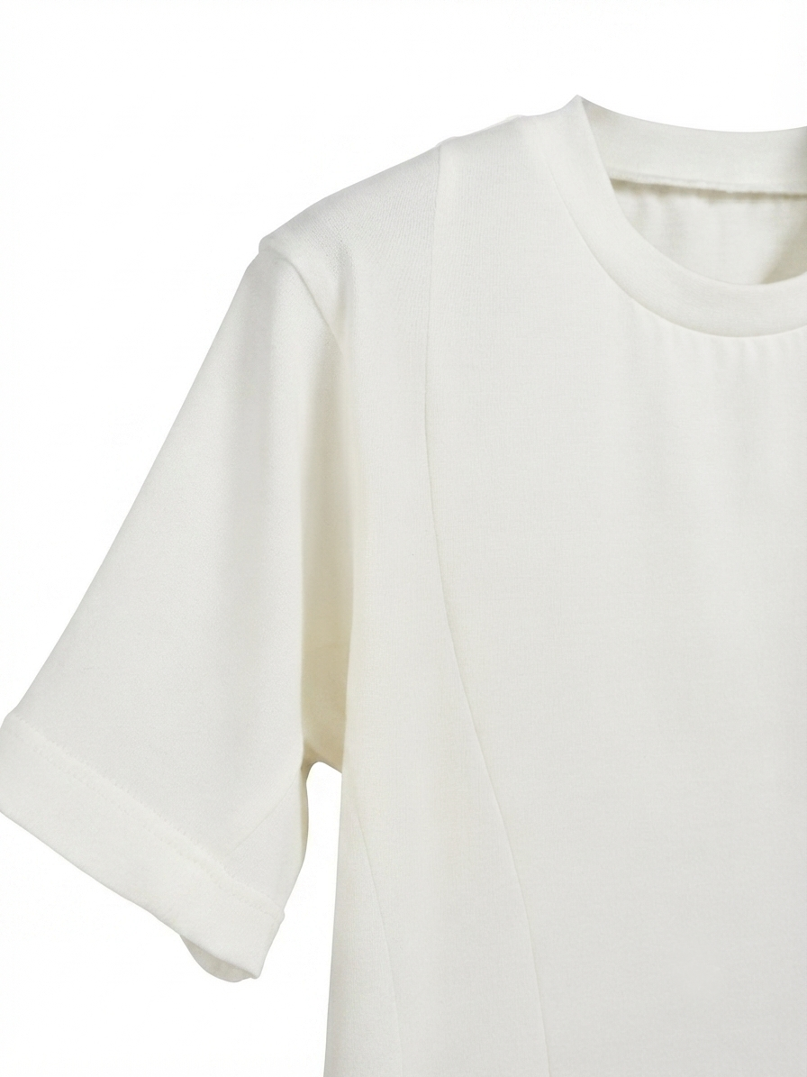 STREAMED LINE ALL WHITE PANEL T-SH/ OFF WHITE