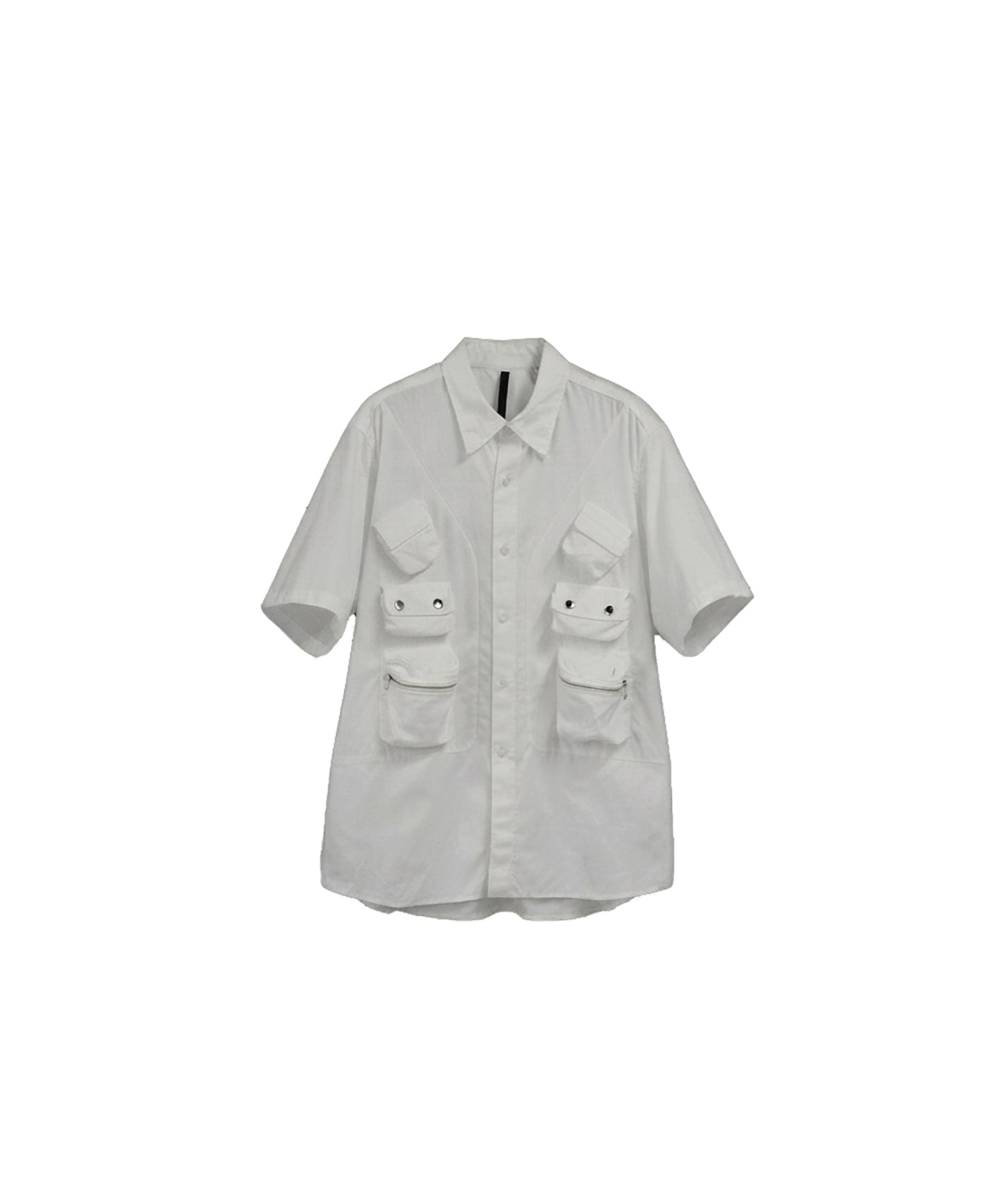 PUCKERED C-1 DOCKING SHIRT/ WHITE