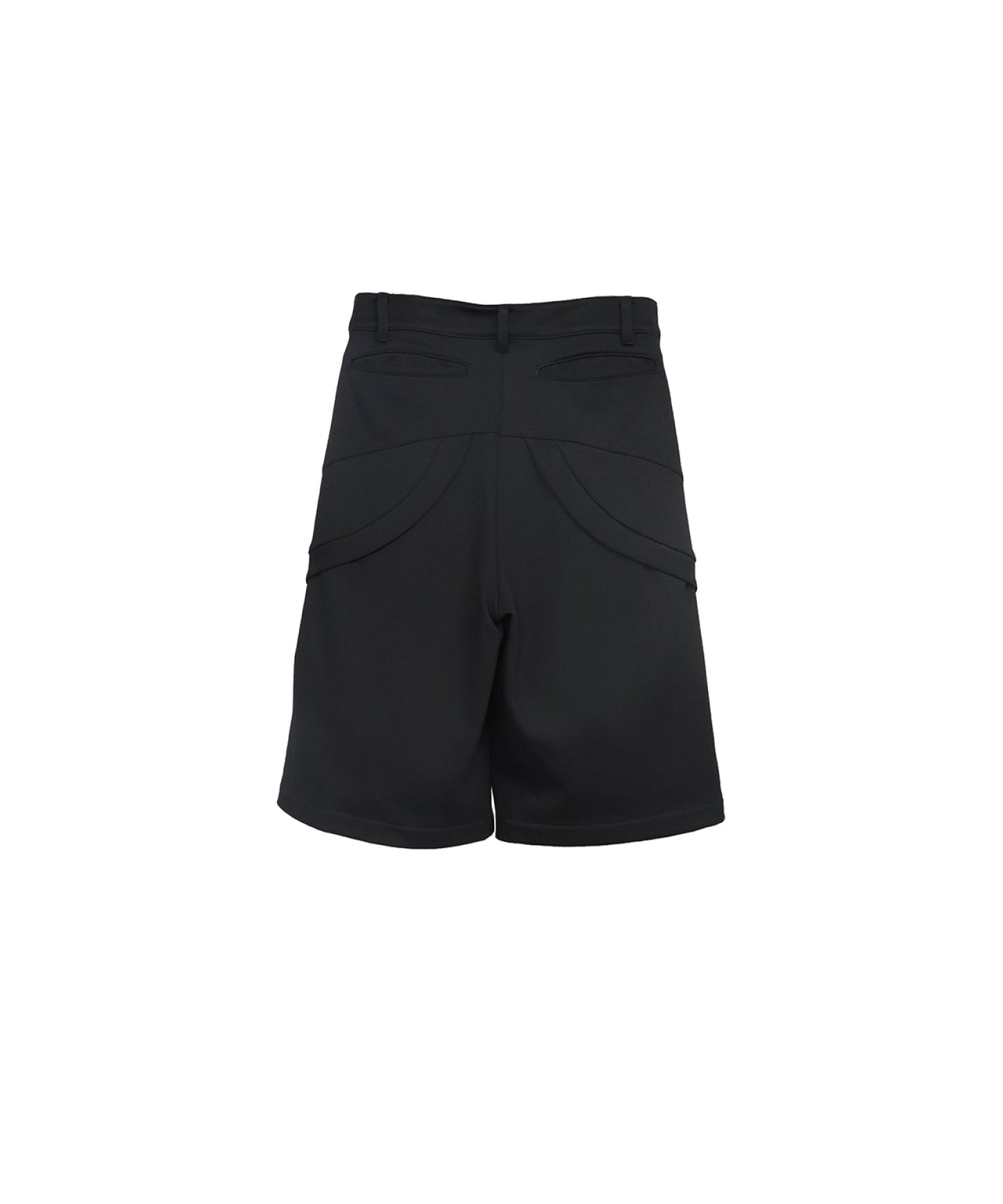 【RE-STOCK】COMPACT COTTON WIDE CROPPED TROUSERS / BLACK