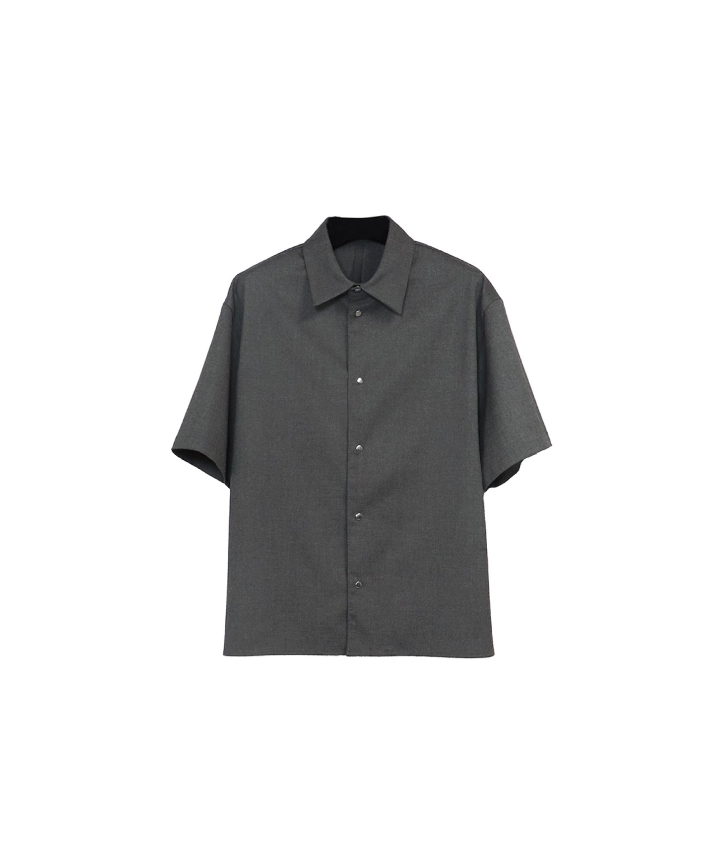【RE-STOCK】TWILL STRETCH SHORT SLEEVE SHIRTS / D-GRAY