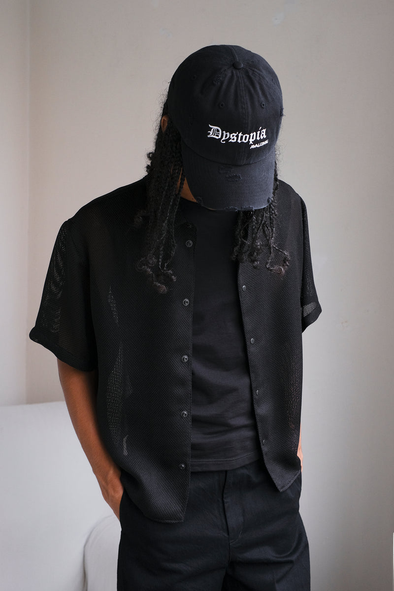 (Restock) DYSTOPIA VINTAGE CAP / BLACK