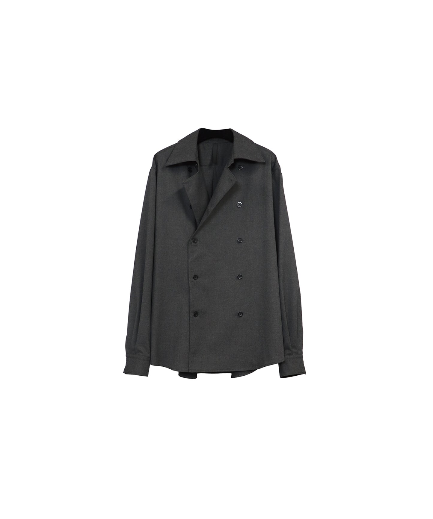 THE MODERN AGE DOUBLE BREASTED SHIRTS / D-GRAY