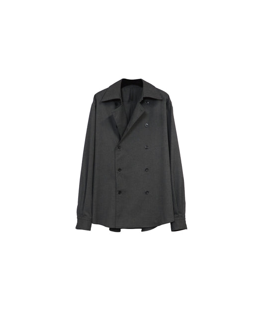 THE MODERN AGE DOUBLE BREASTED SHIRTS / D-GRAY