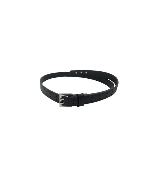 DOUBLE-PIN NARROW BELT / BLACK